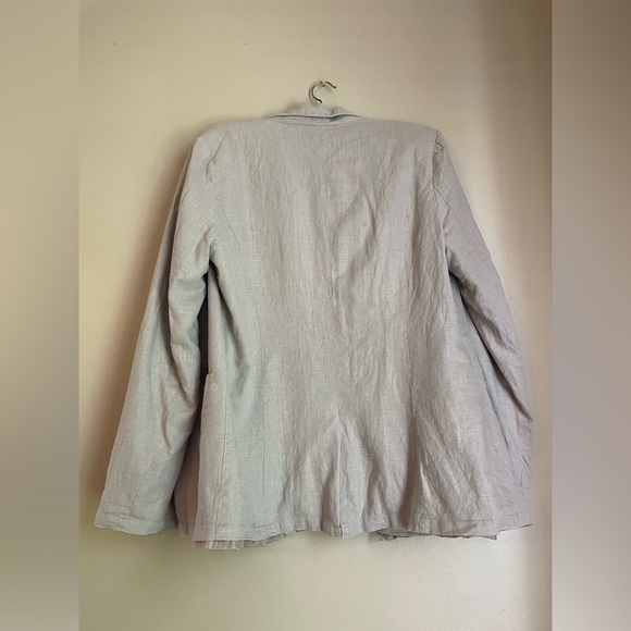 Just Fab Linen Like Blazer - Picture 2 of 3